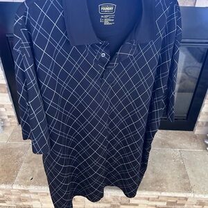 The Foundry Supply Co. Men's Black Grid Polo
